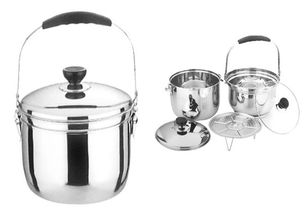 供应不锈钢双层免火再煮锅 探索潮安县金石镇荣华不锈钢制品厂的品质厨具